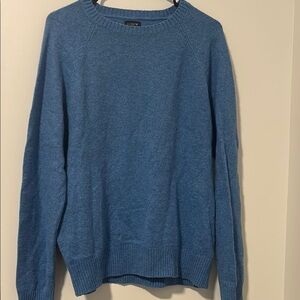 Men’s J Crew 30% Lambswool Blue Long Sleeve Sweater Size Medium